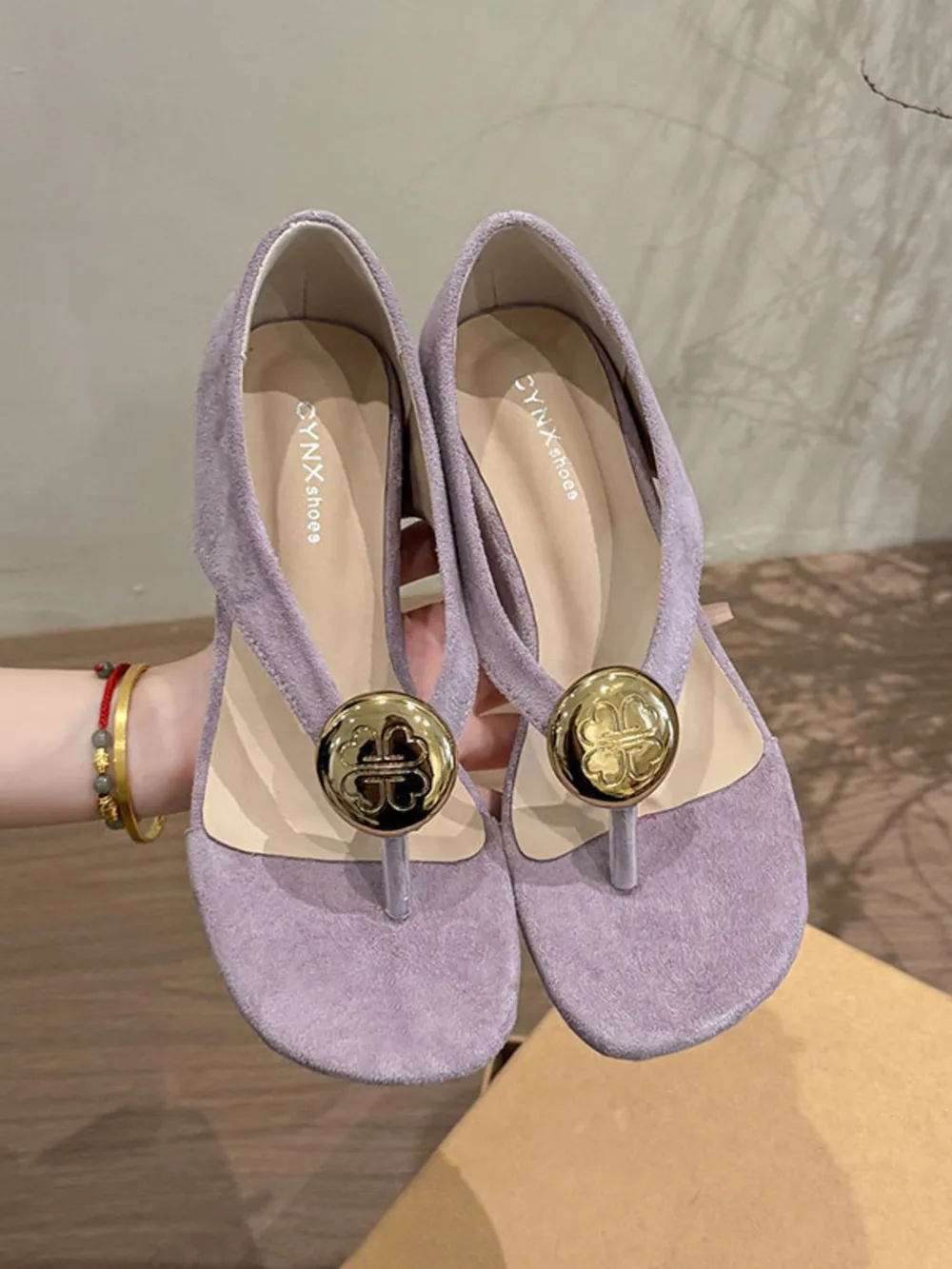Toe Post Wedge Sandals, image 6