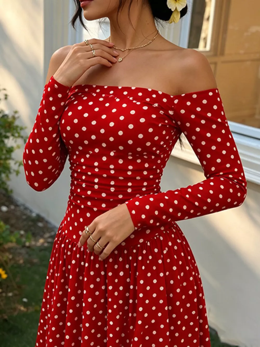 Off-the-Shoulder Maxi Dress, image 22