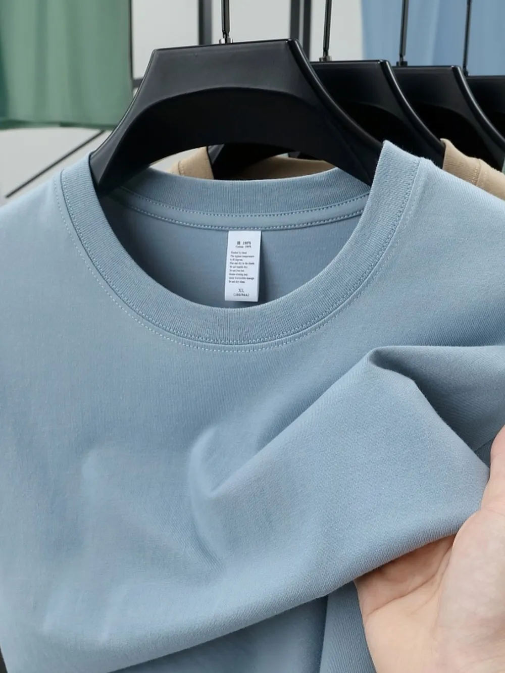 Men's Plus Size Round Neck Short Sleeve T-Shirt, image 9