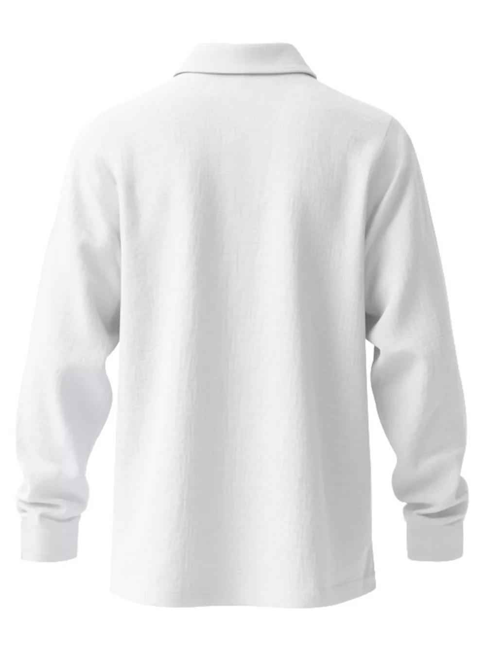 Men's Full Size Classic Long Sleeve Polo Plus Size, image 9