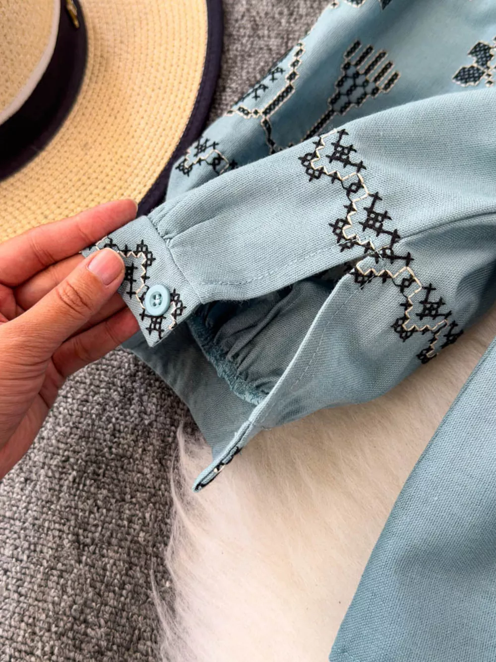 Tie Neck Long Sleeve Blouse, image 5