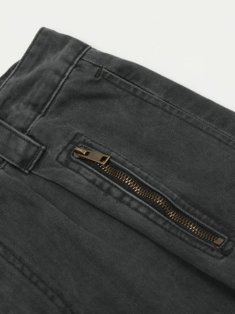 Men's Washed Cargo Wide Leg Jeans, image 9
