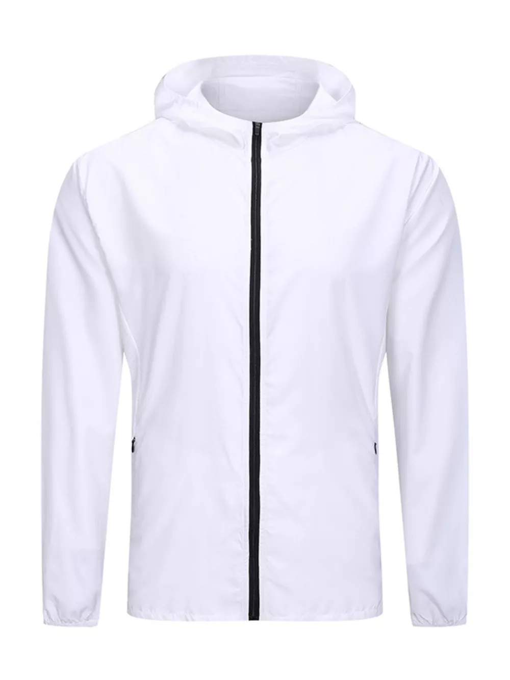 Men's Plus Size Zip Up Long Sleeve Hooded Jacket, image 5