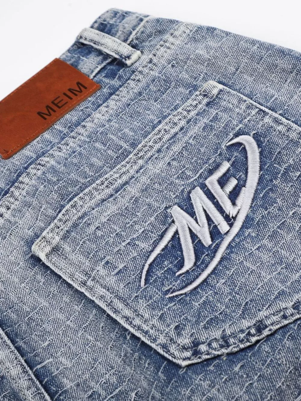 Men's Wide Leg Denim Capris, image 5