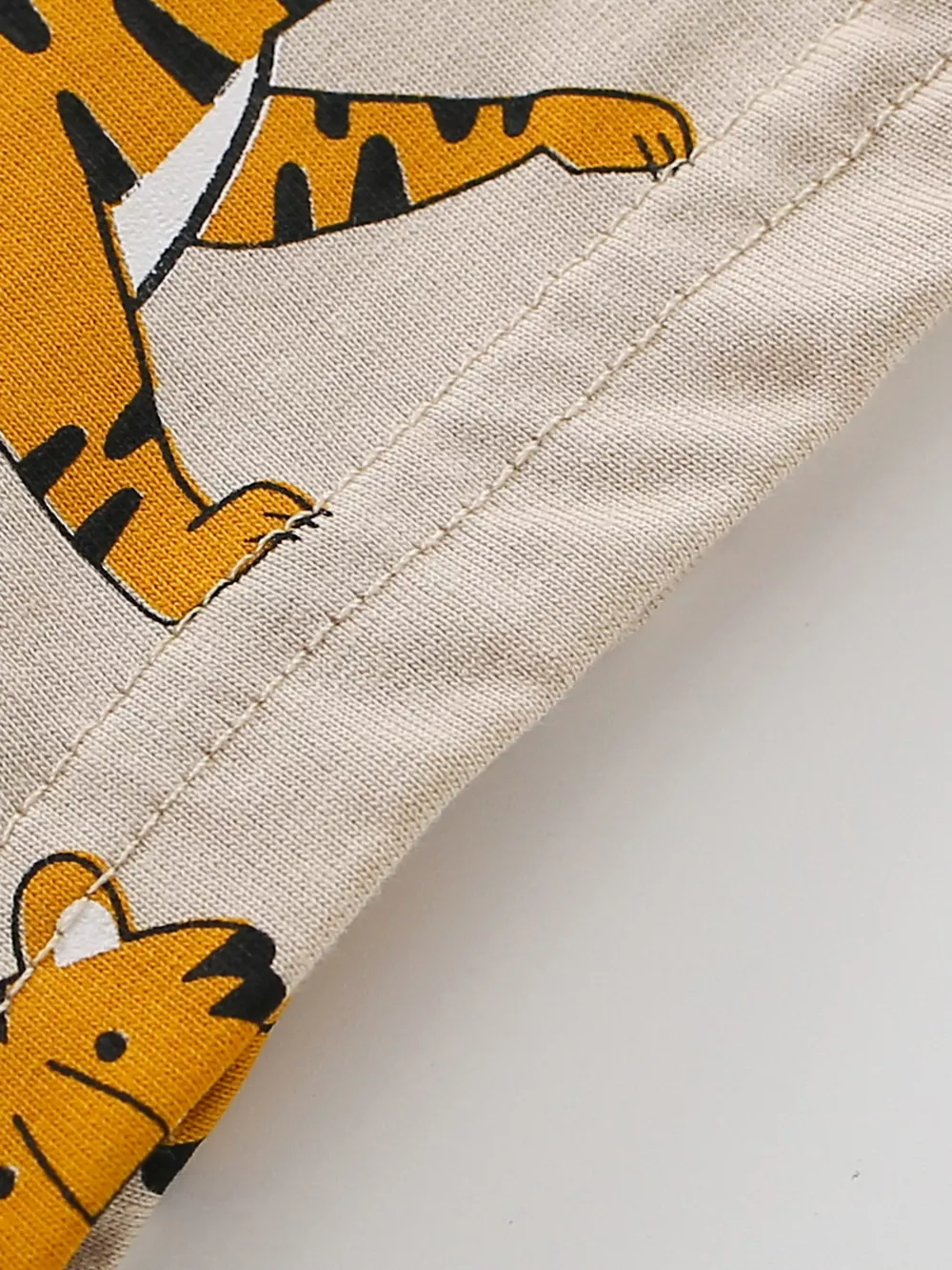 Children's Tiger Print Crew Neck Short Sleeve T-Shirt, image 2