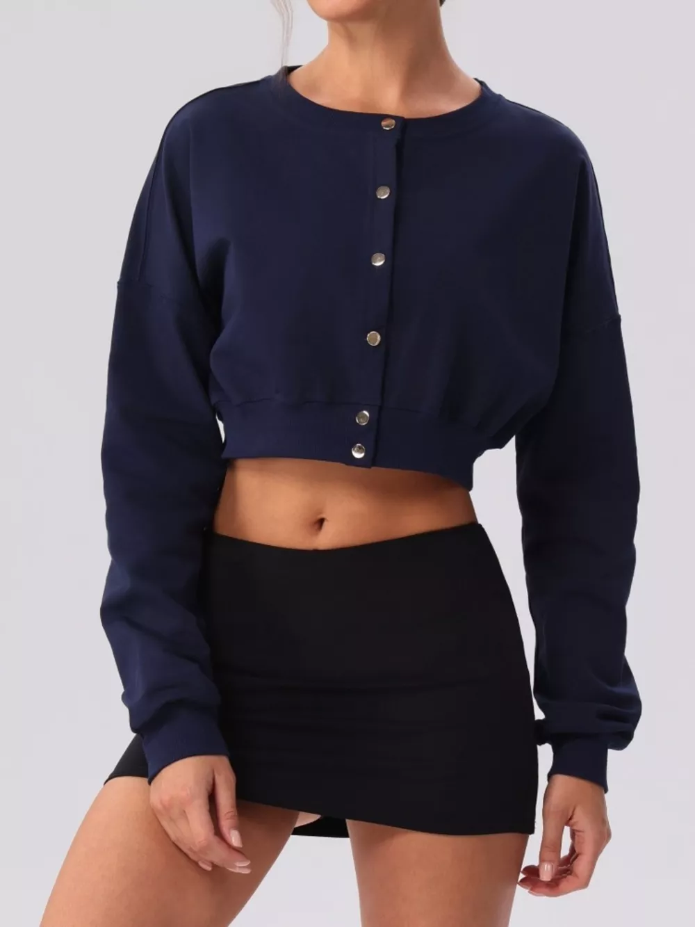 Cropped Button-Down Active Cardigan, image 18