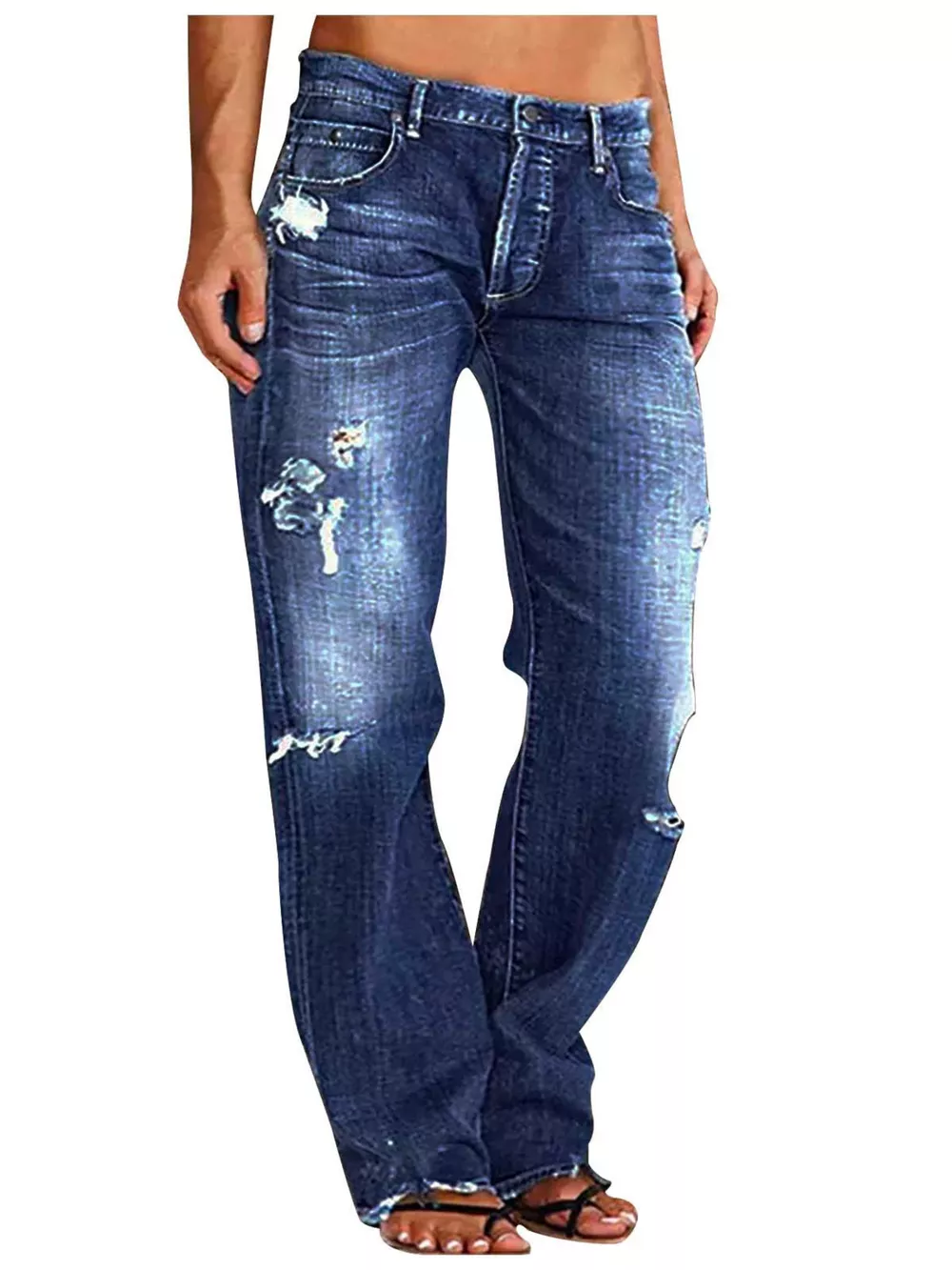 Distressed Loose Fit Jeans, image 3