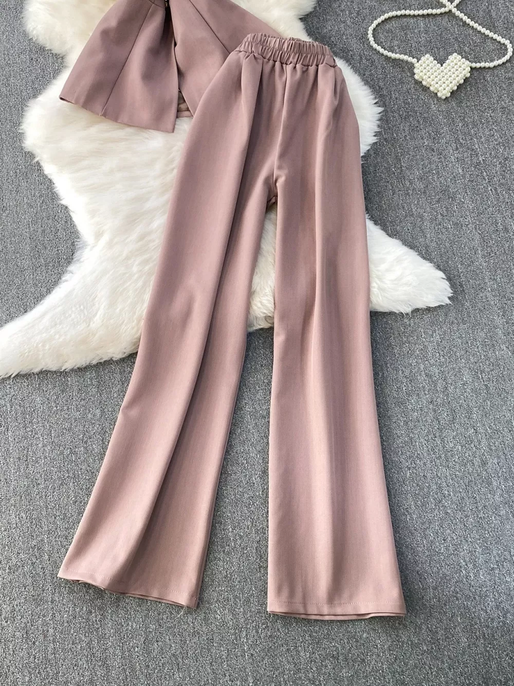 Sleeveless Top and Wide-Leg Pants Set, image 20
