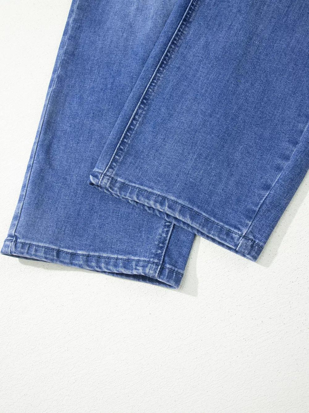 Drawstring Waist Ankle Length Casual Jeans Regular Fit Pocket Detail Jeans, image 15