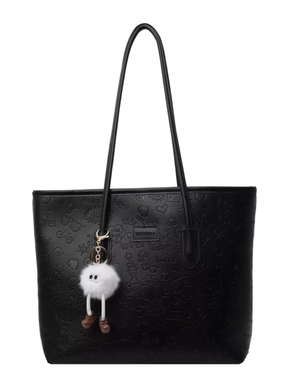 Embossed Pattern Tote Bag, image 4