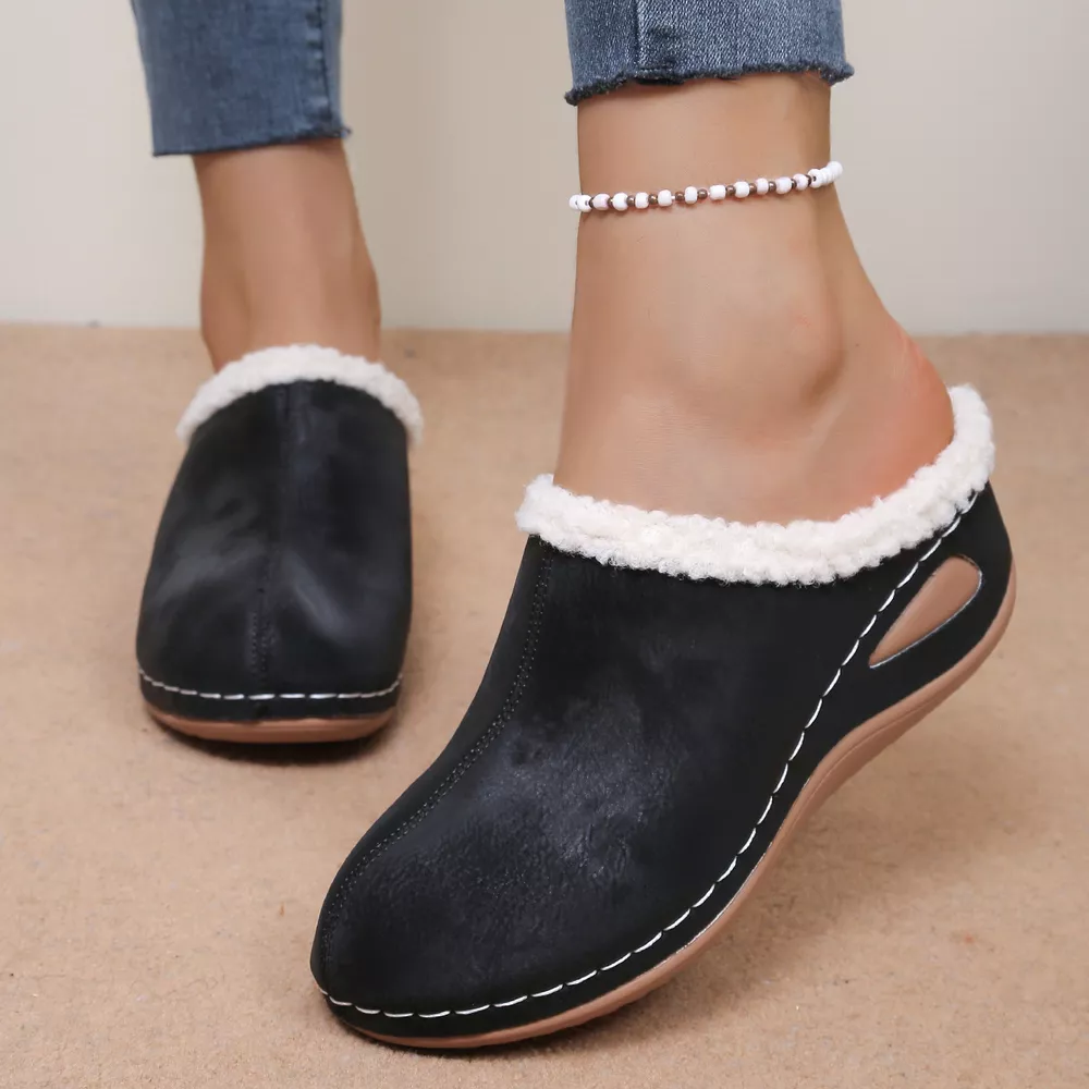 Plush Lined Wedge Slip-Ons, image 4