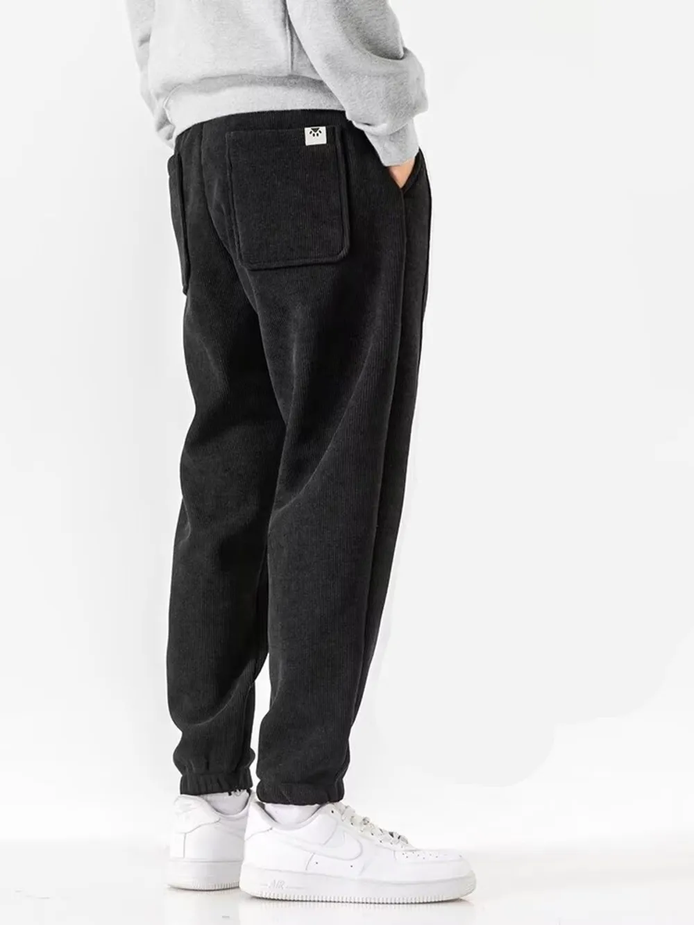 Men's Plus Size Drawstring Loose Fit Joggers, image 2