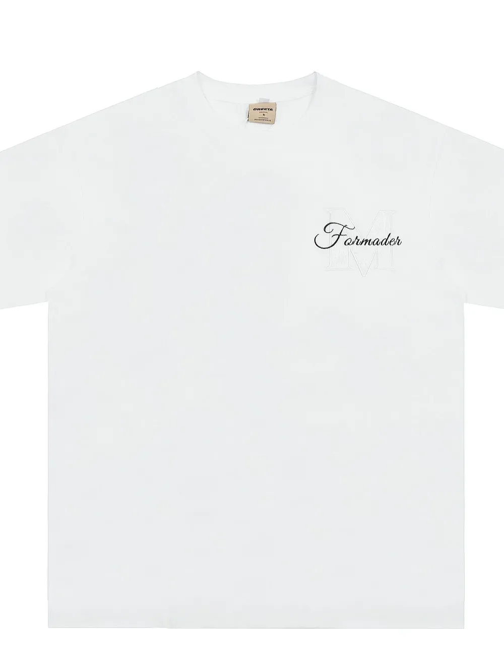 Men's Round Neck Embroidered Letter T-Shirt, image 2