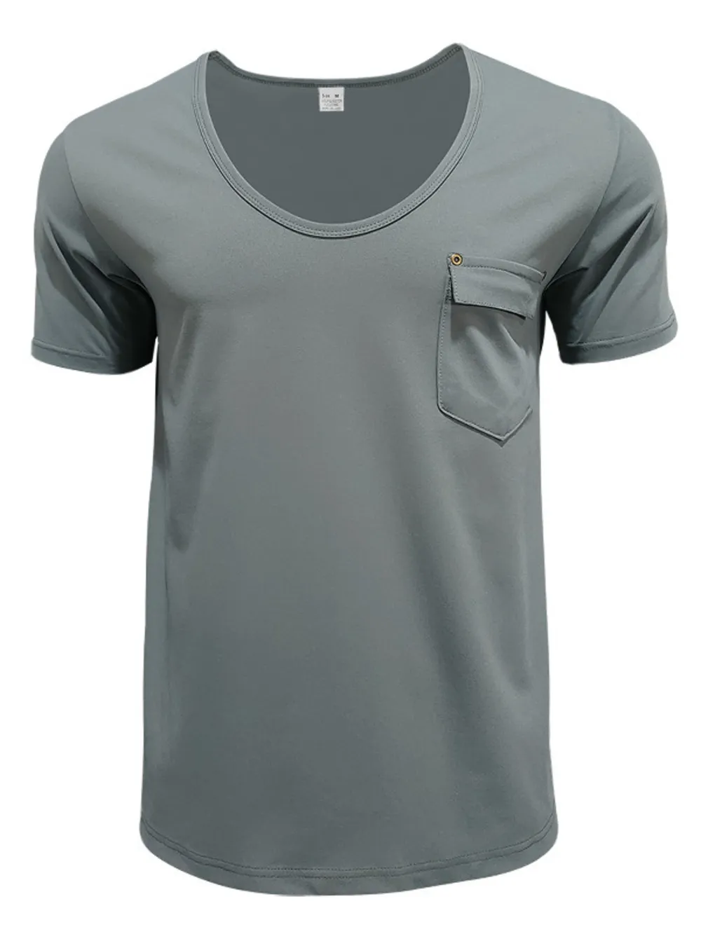 Men's Full Size Round Neck Short Sleeve T-Shirt Plus Size, image 3
