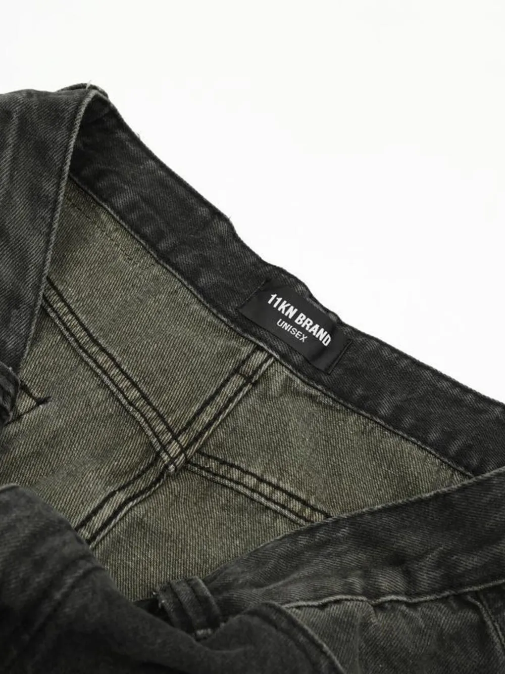 Men's Washed Wide-Leg Baggy Jeans, image 17