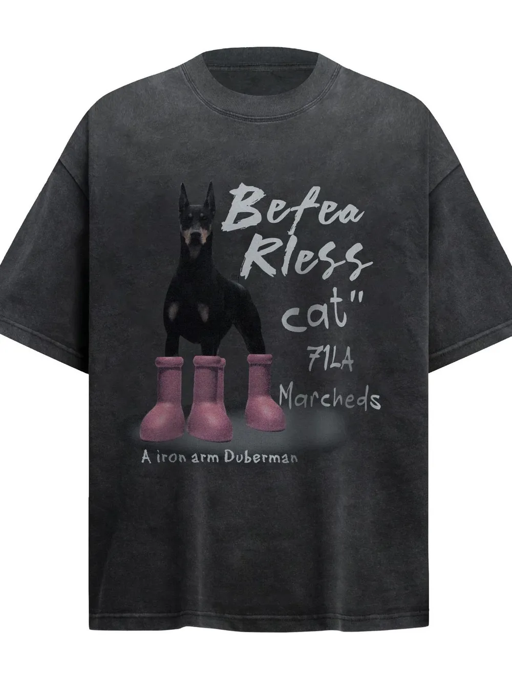 Men's Dog Short Sleeve Oversized T-Shirt