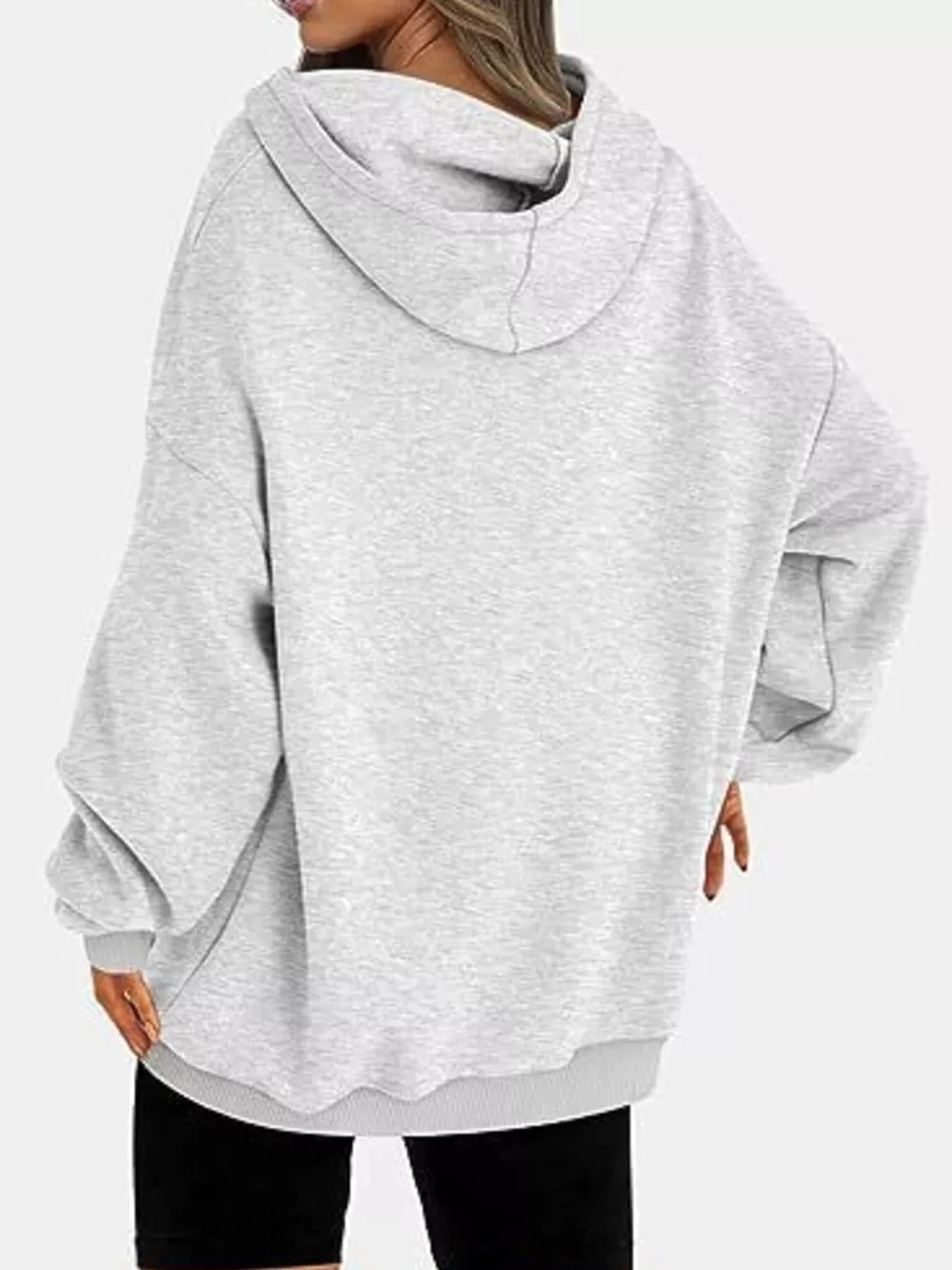 Drop Shoulder Long Sleeve Hoodie, image 20