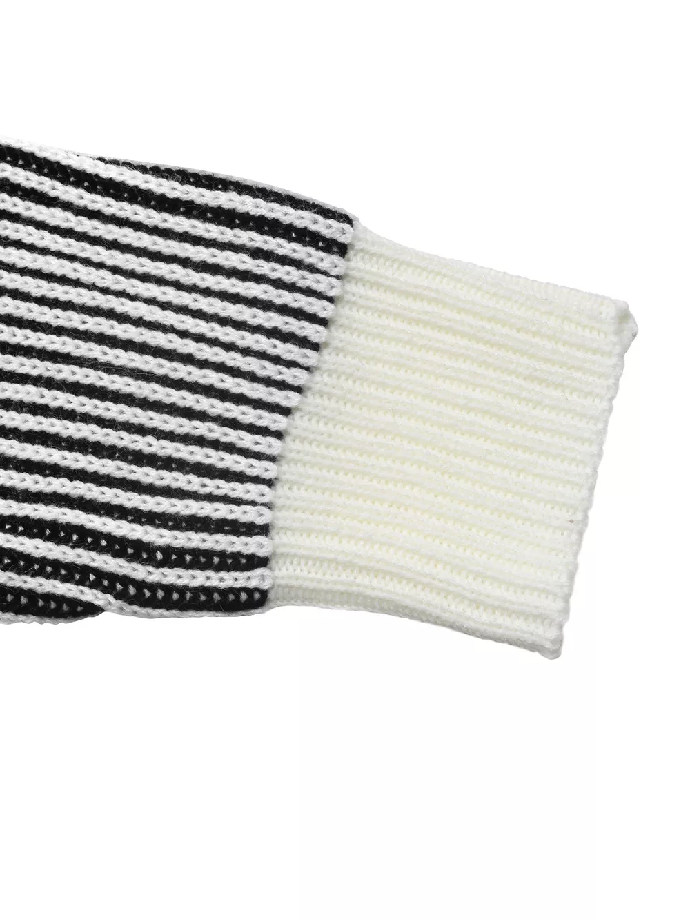 Striped Knit Sweater with Contrast Collar, image 8