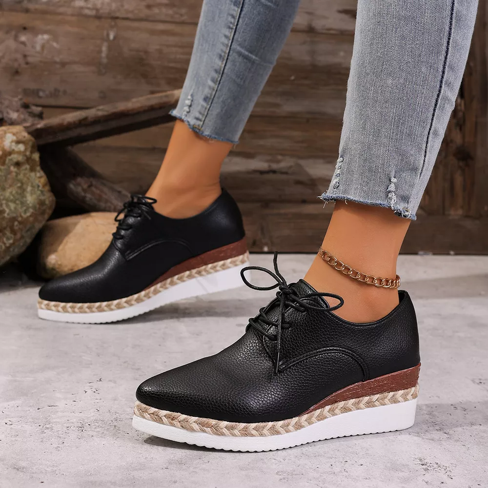 Point Toe Lace Up Sneakers, image 16