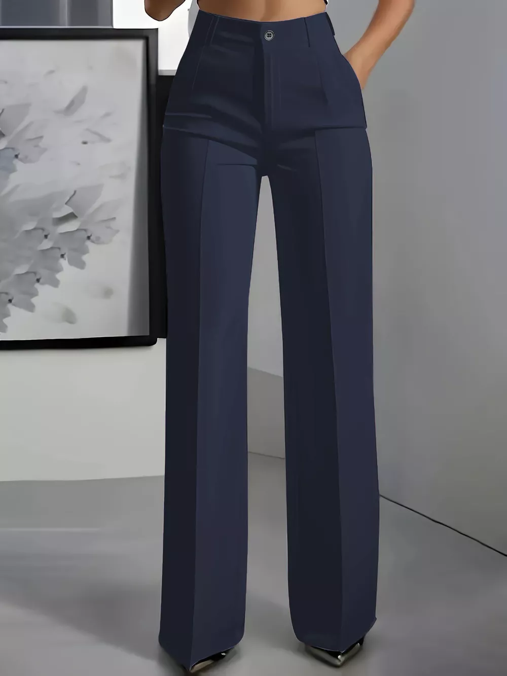 Full Size High-Waisted Wide-Leg Pants Plus Size, image 10