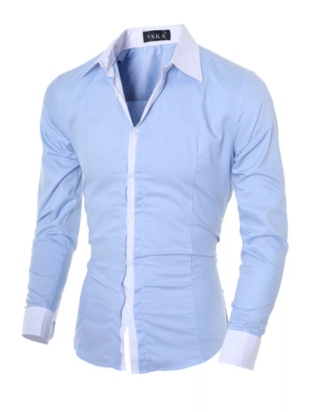 Men's Slim Fit Long Sleeve Shirt, image 5