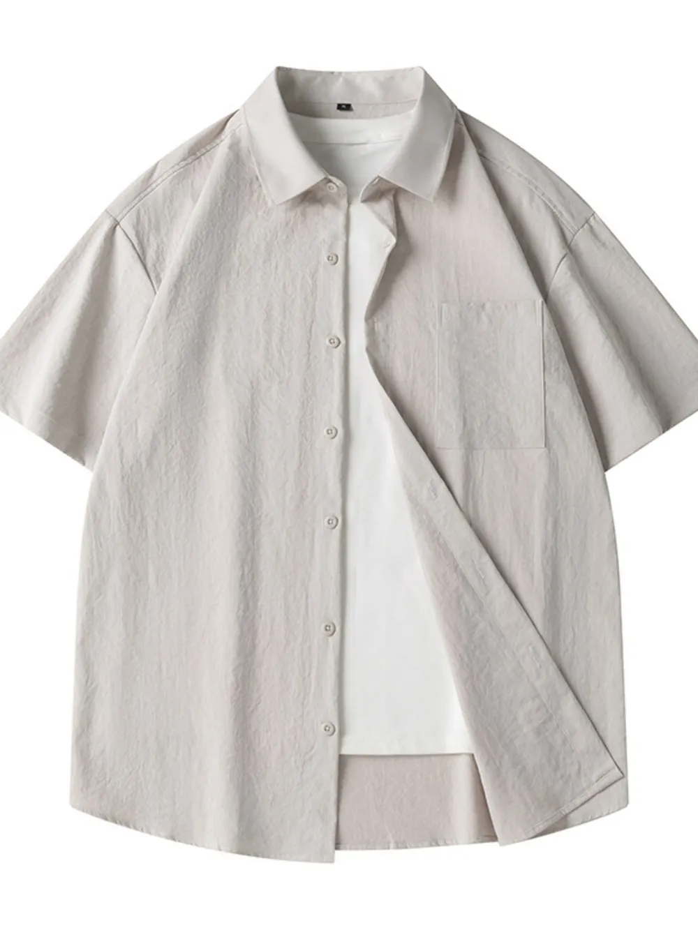 Men's Plus Size Casual Loose Fit Short Sleeve Shirt, image 3