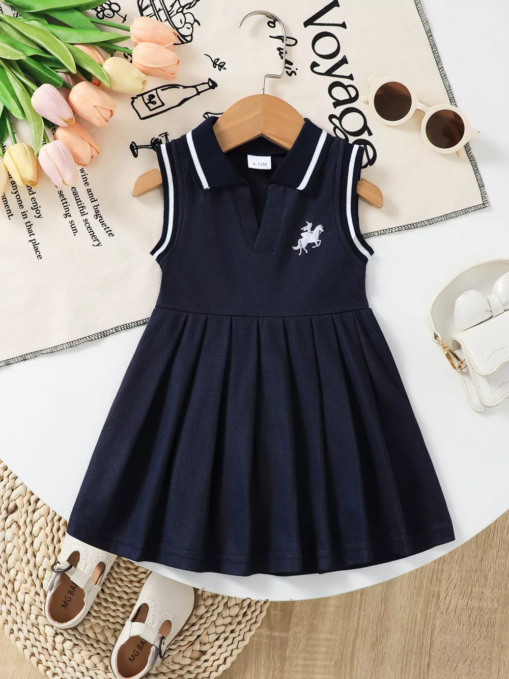 Children's Sleeveless Pleated Dress, image 2