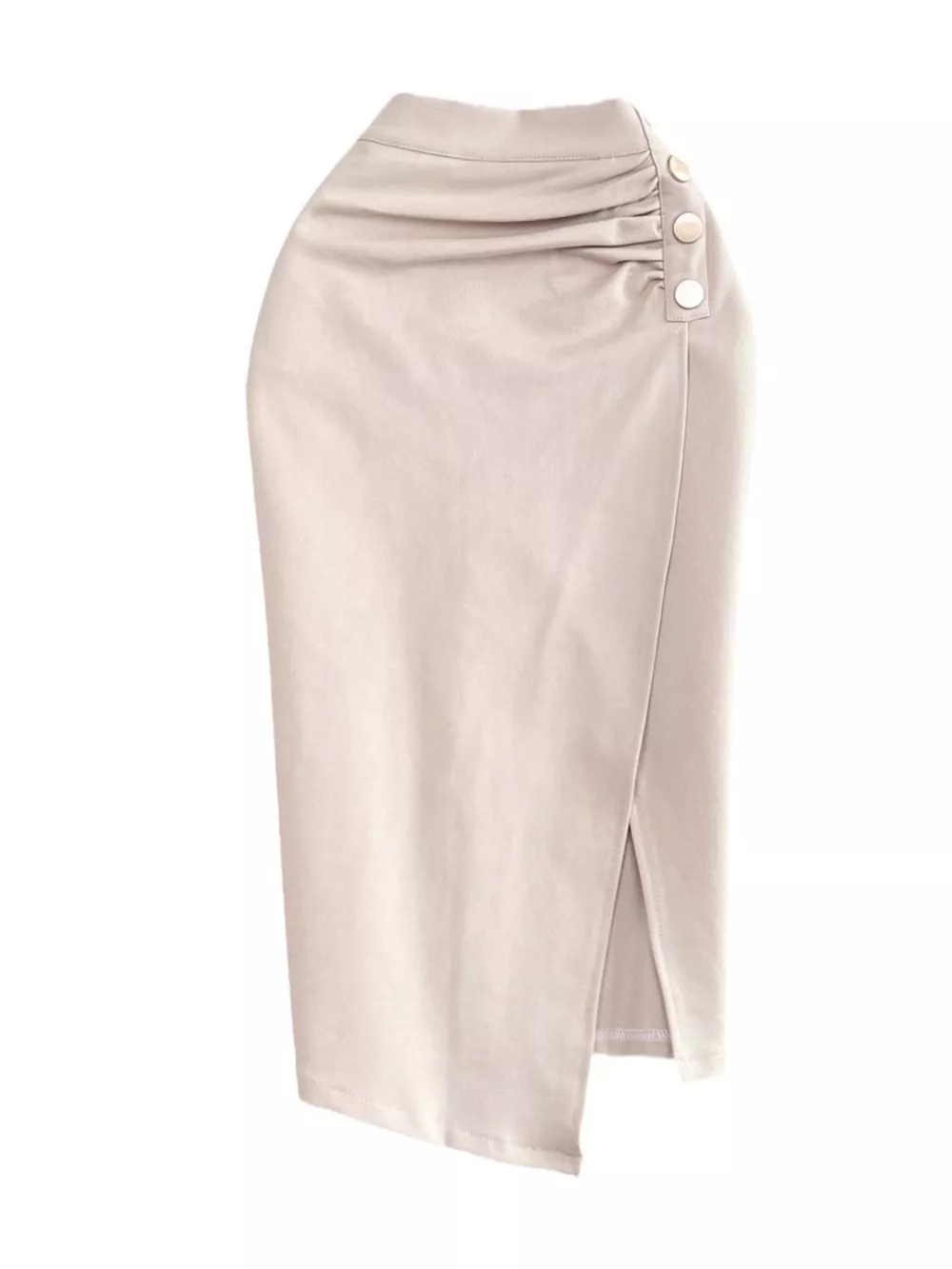 Ruched Slit Skirt, image 2
