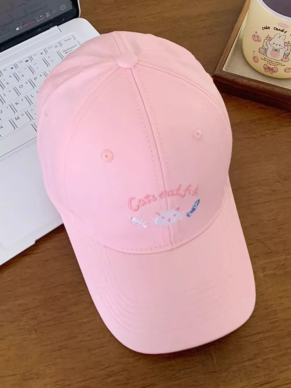 Cat Embroidered Baseball Cap, image 5