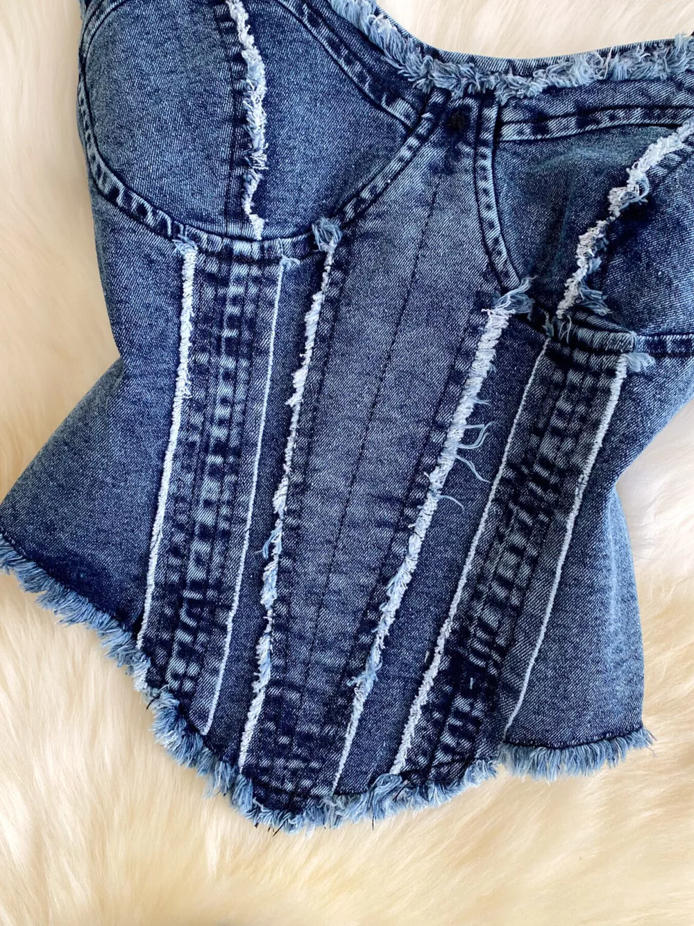 Raw Hem Denim Cami and Flare Jeans Set, image 5