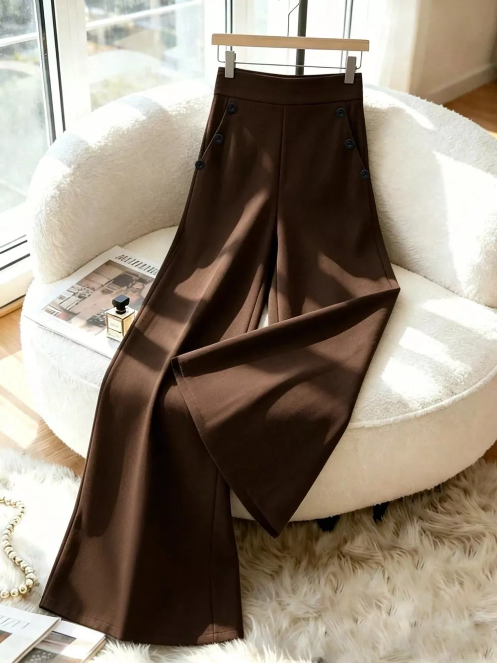 High-Waisted Wide-Leg Pants, image 10