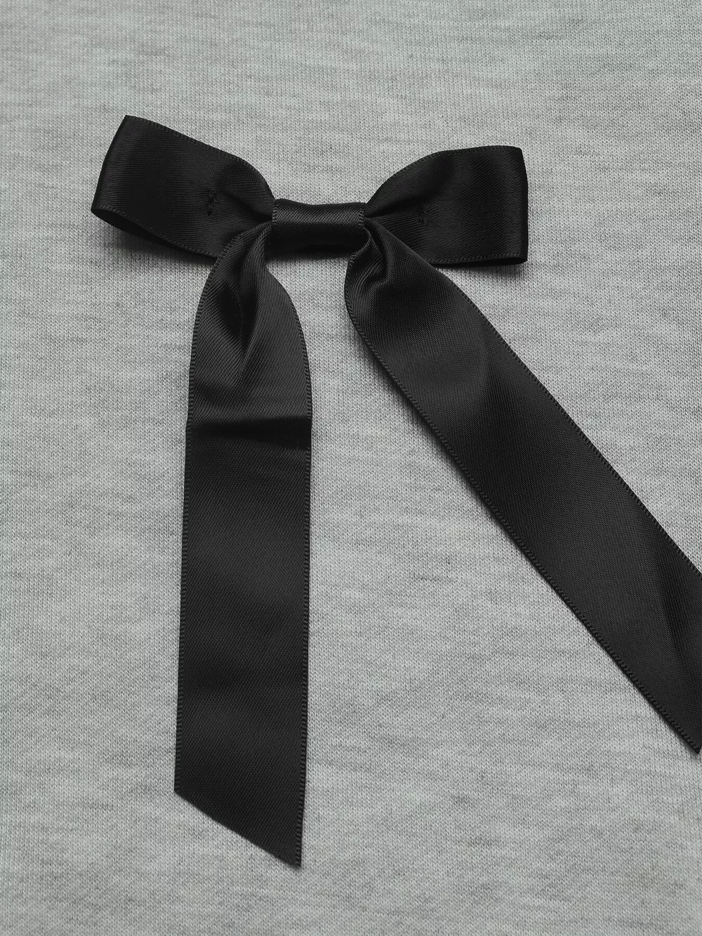 Bow Detail Round Neck Sweatshirt, image 5