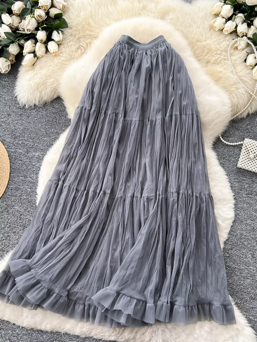 Tiered Tulle Skirt, image 16