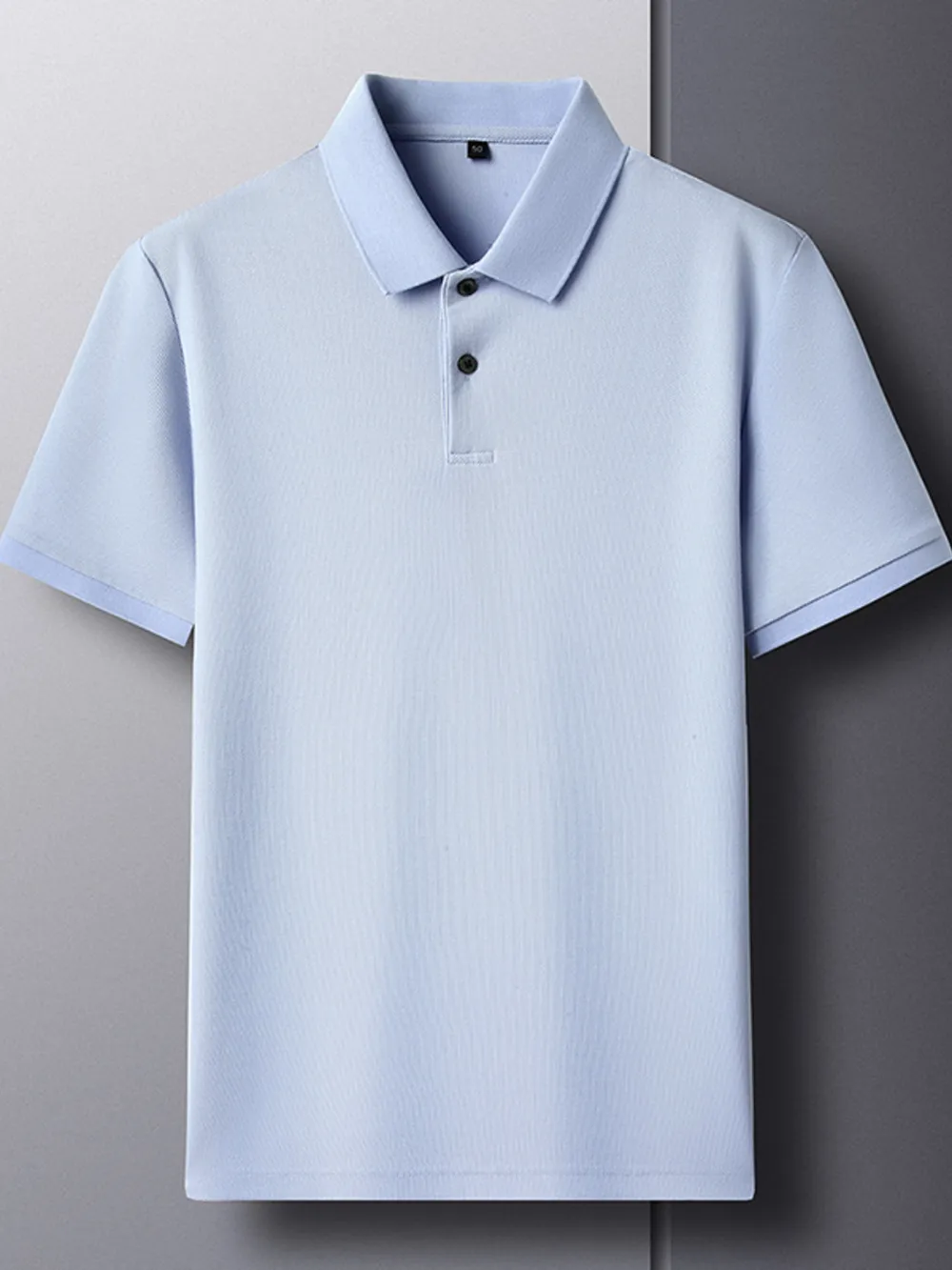 Men's Plus Size Button Detail Short Sleeve Polo, image 10