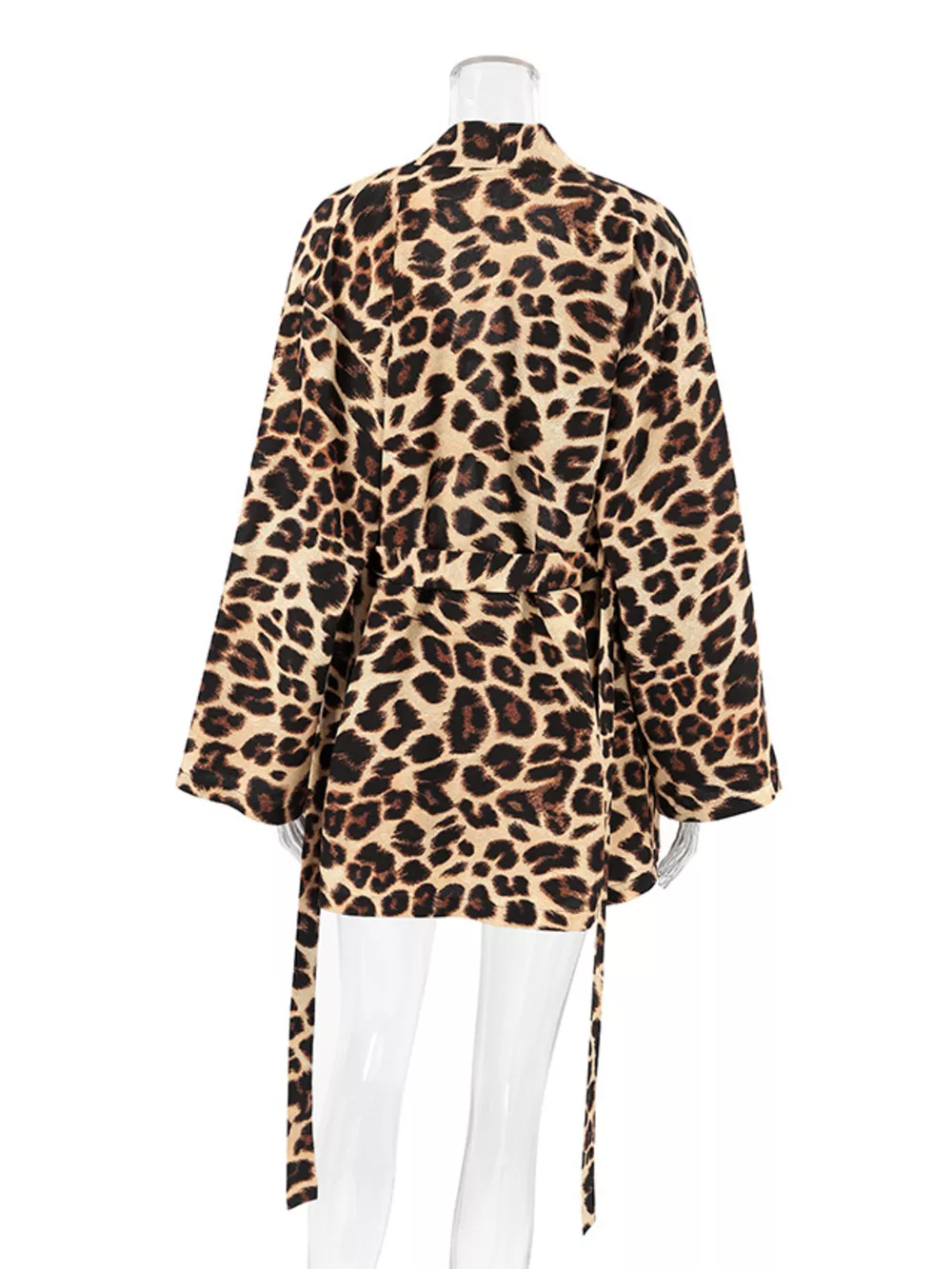 Leopard Cami & Cardigan and Shorts Three-Piece Lounge Set, image 7
