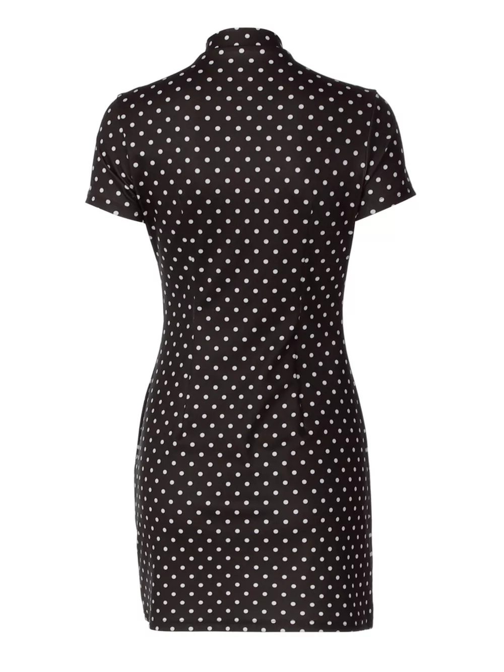 Polka Dot Cut-Out Front Mini Dress, image 11