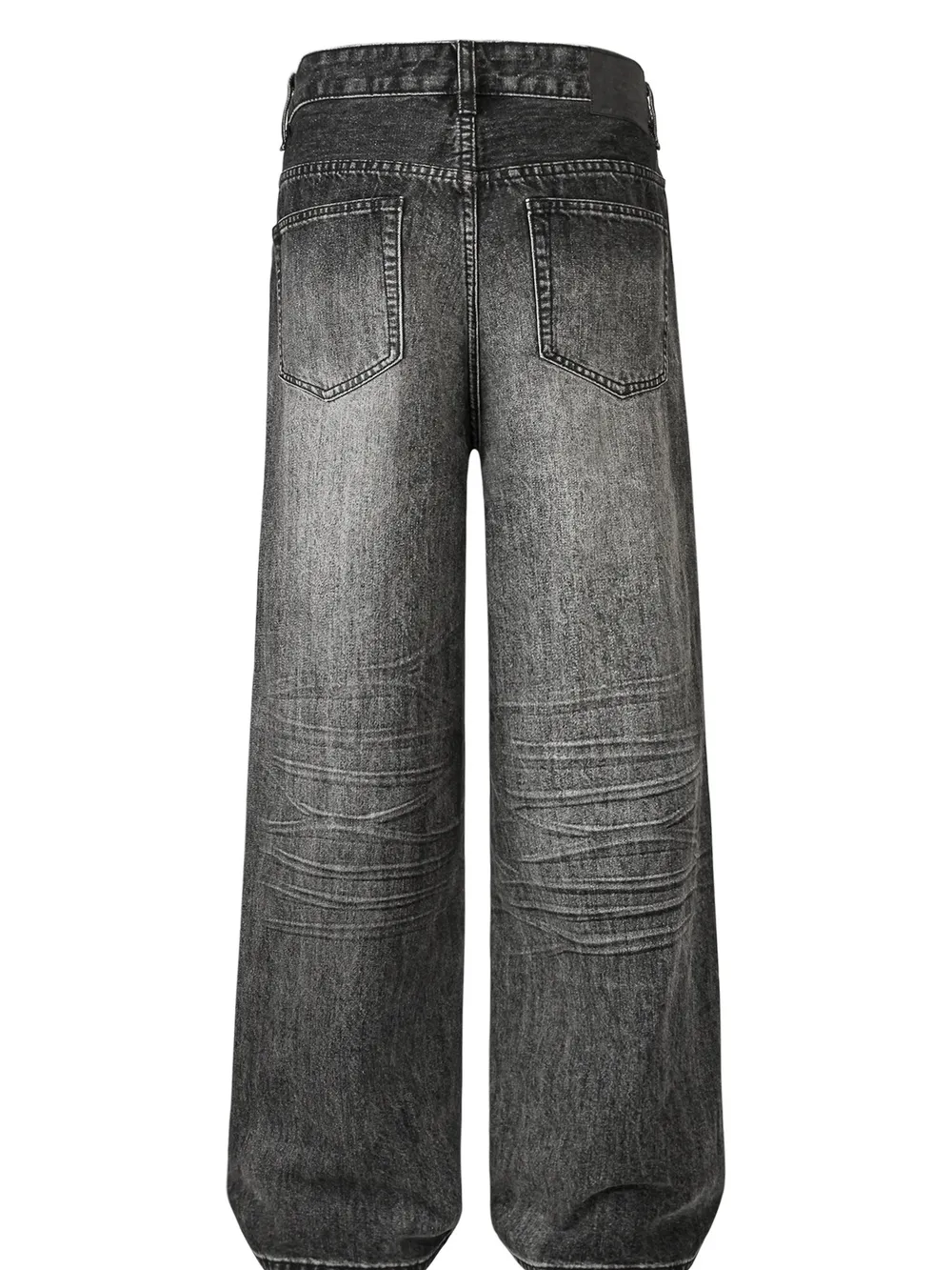 Men's Distressed Wide Leg Jeans, image 2