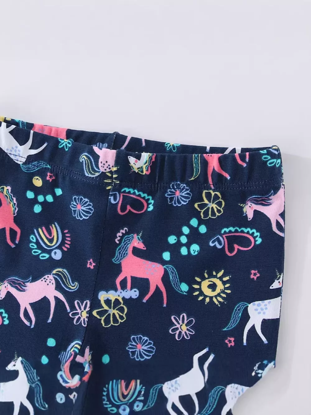 Children's Unicorn Print Flare Leggings, image 3
