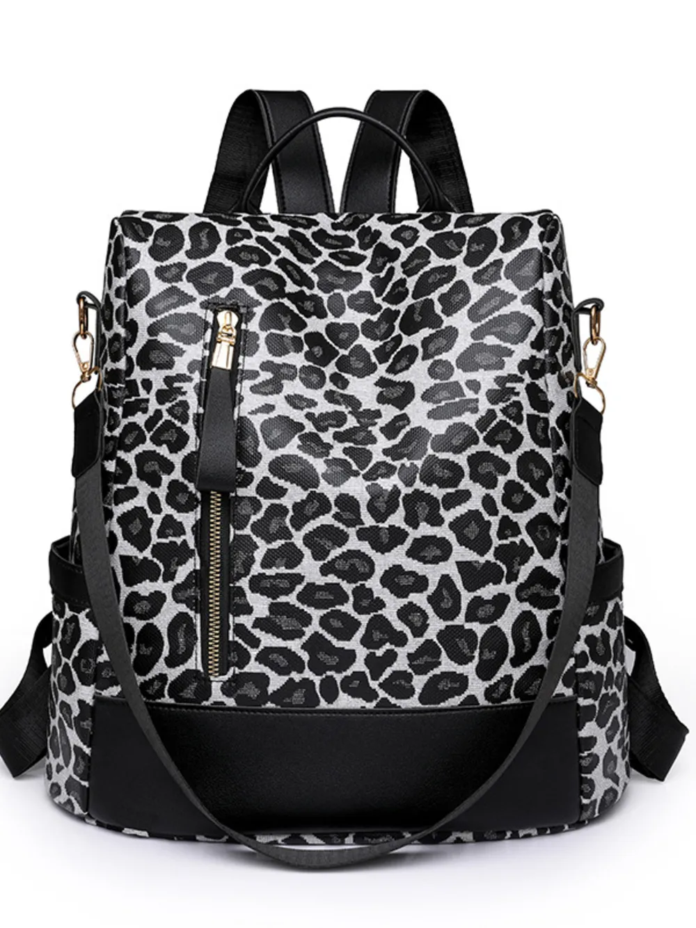 Leopard Print Backpack Bag, image 3