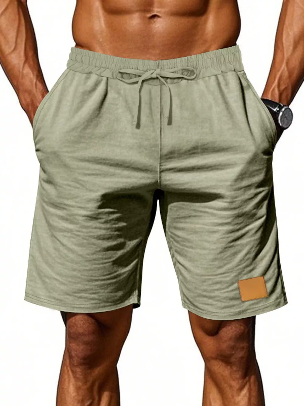 Men's Full Size Casual Drawstring Shorts Plus Size, image 3