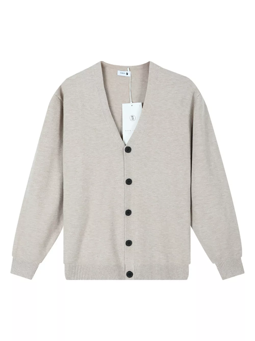 Men's Plus Size Button-Down Knit Cardigan, image 4