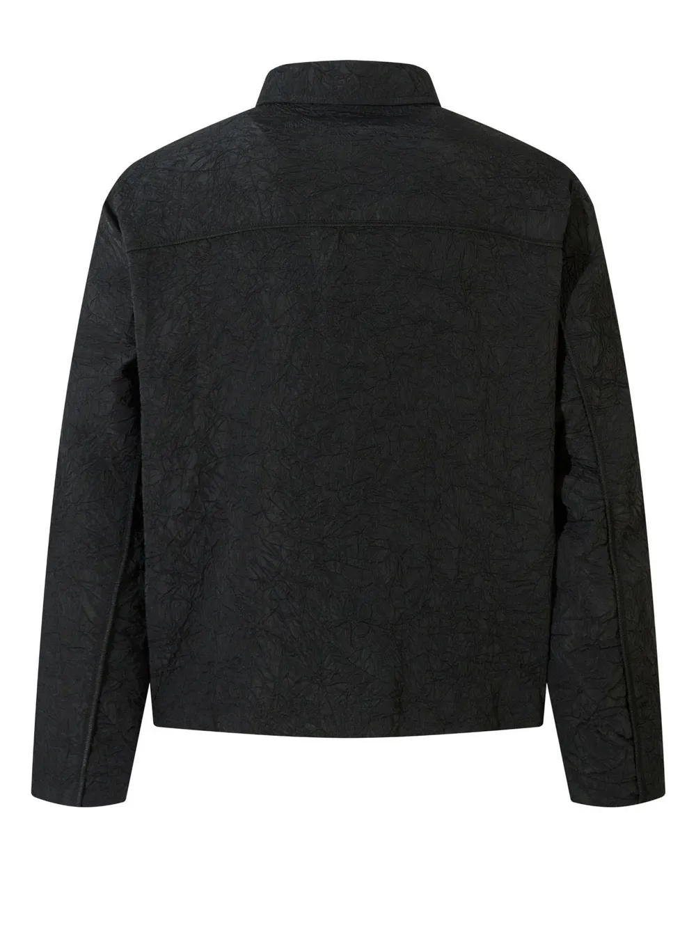Textured Bomber Collared Neck Zip Up Jacket, image 2