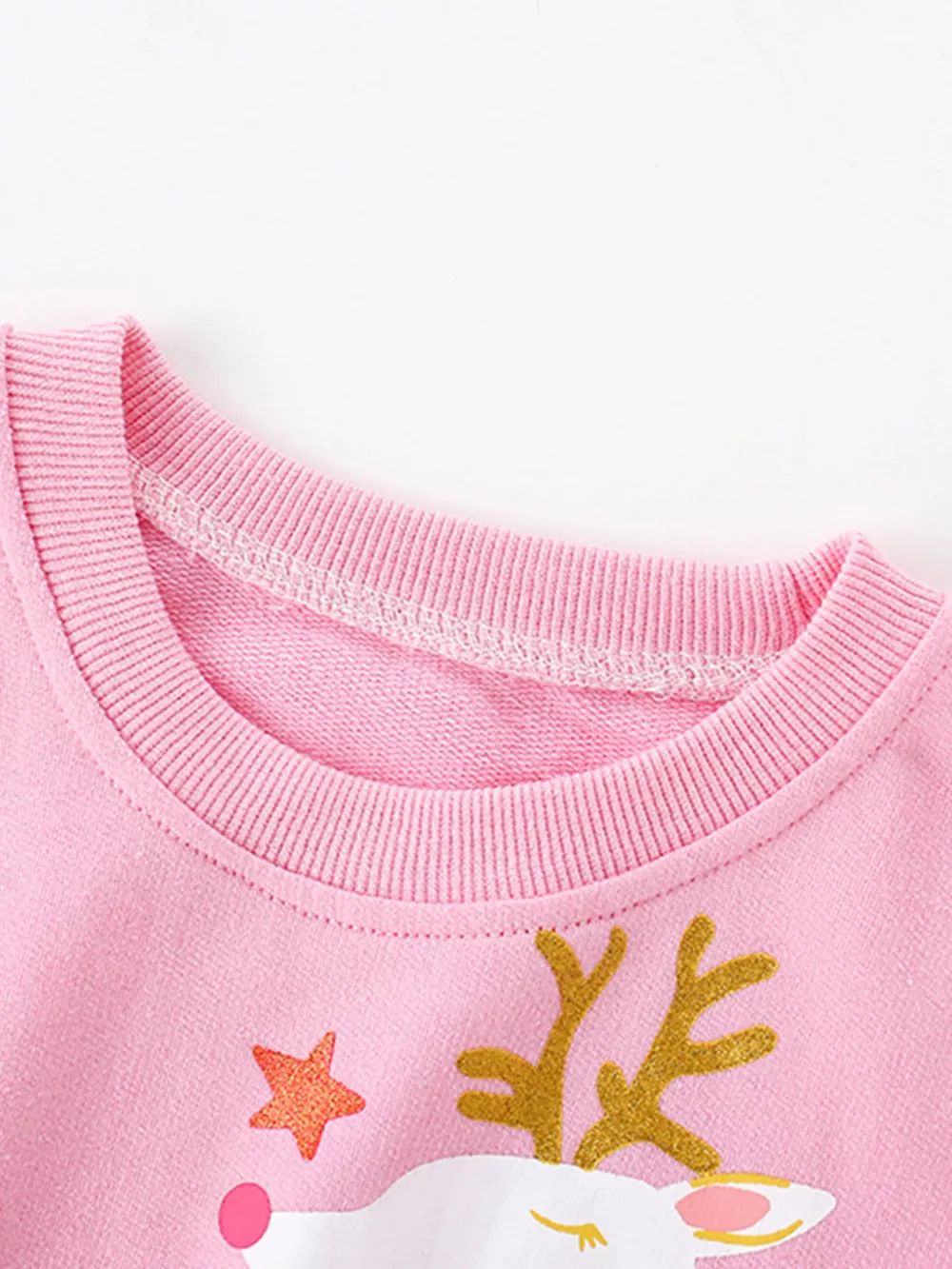 Children's Reindeer Graphic Crew Neck Sweatshirt, image 2