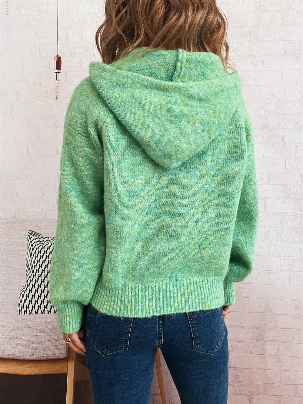 Quarter Zip Ribbed Hem Sweater, image 24