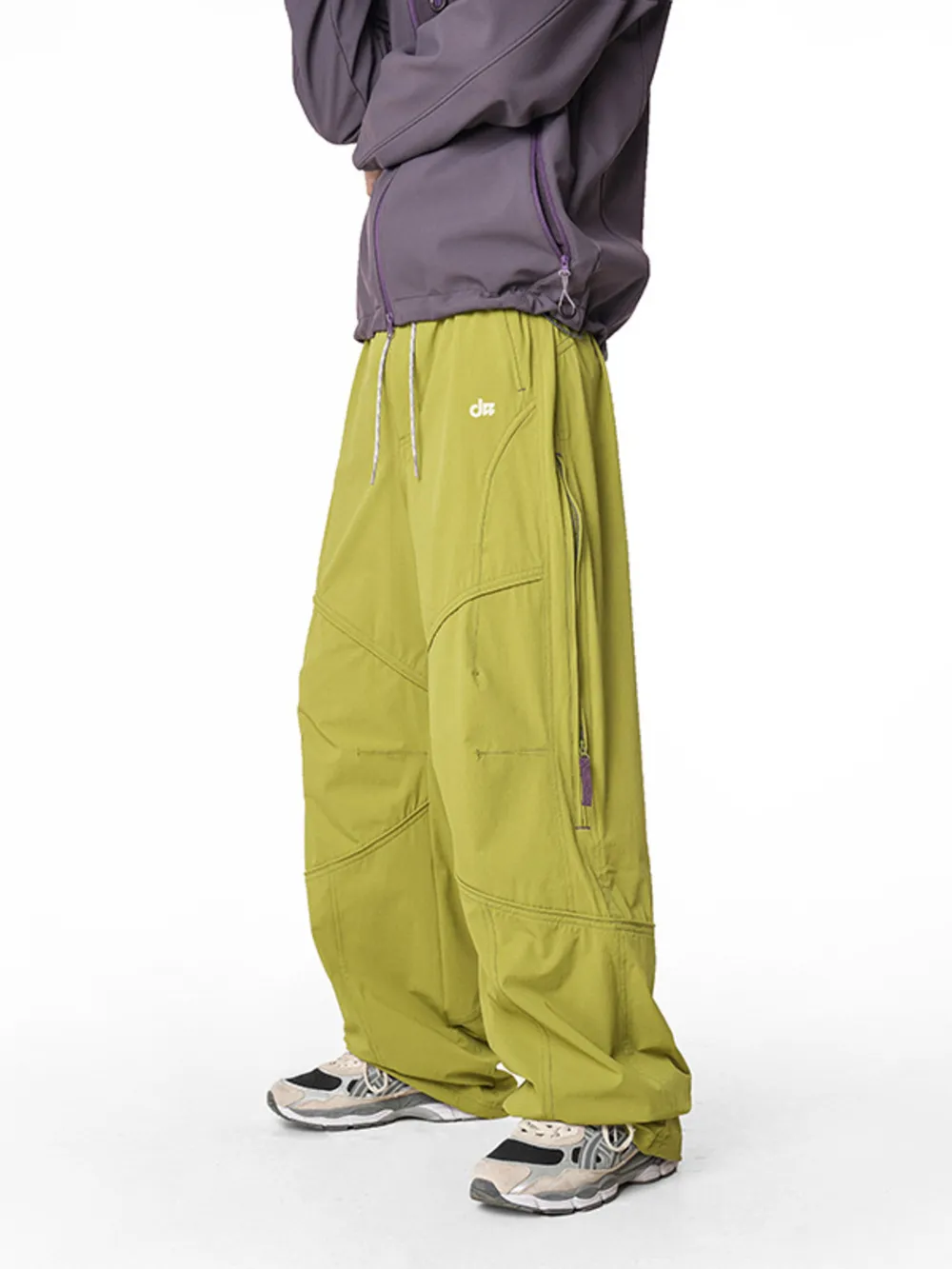 Men's Loose Fit Drawstring Cargo Active Pants, image 3
