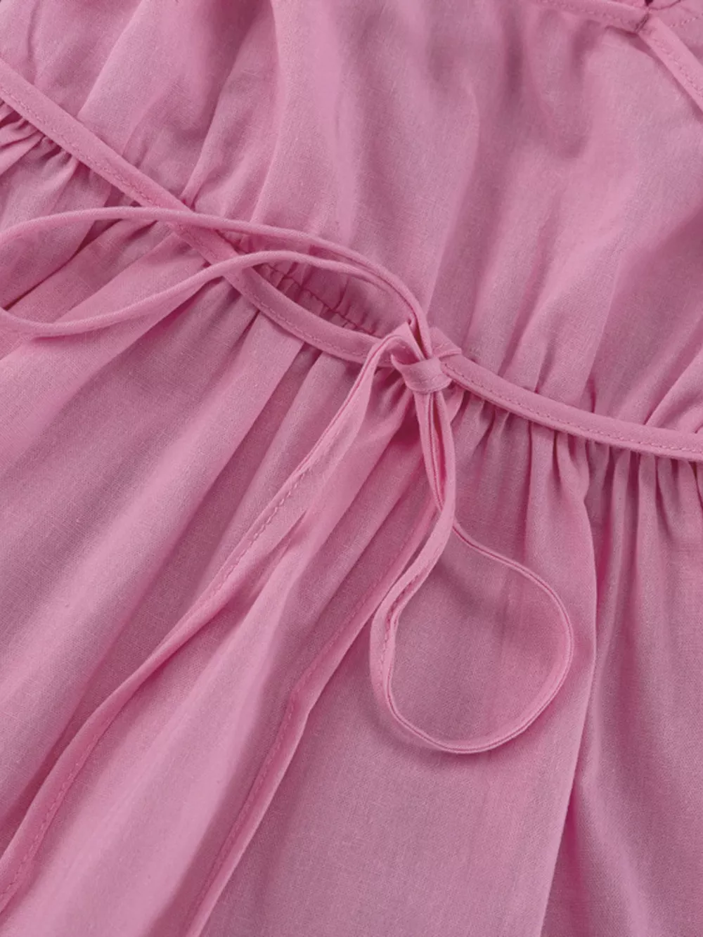 Tie Waist Puff Sleeve Maxi Dress, image 12