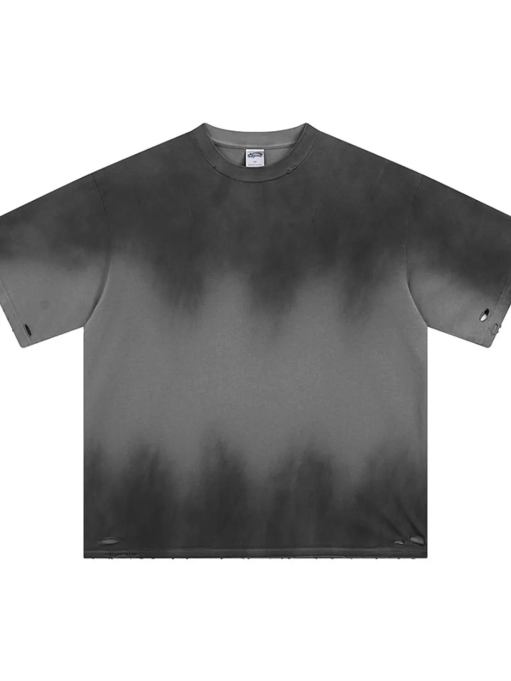 Men's Gradient Round Neck Oversized T-Shirt, image 11