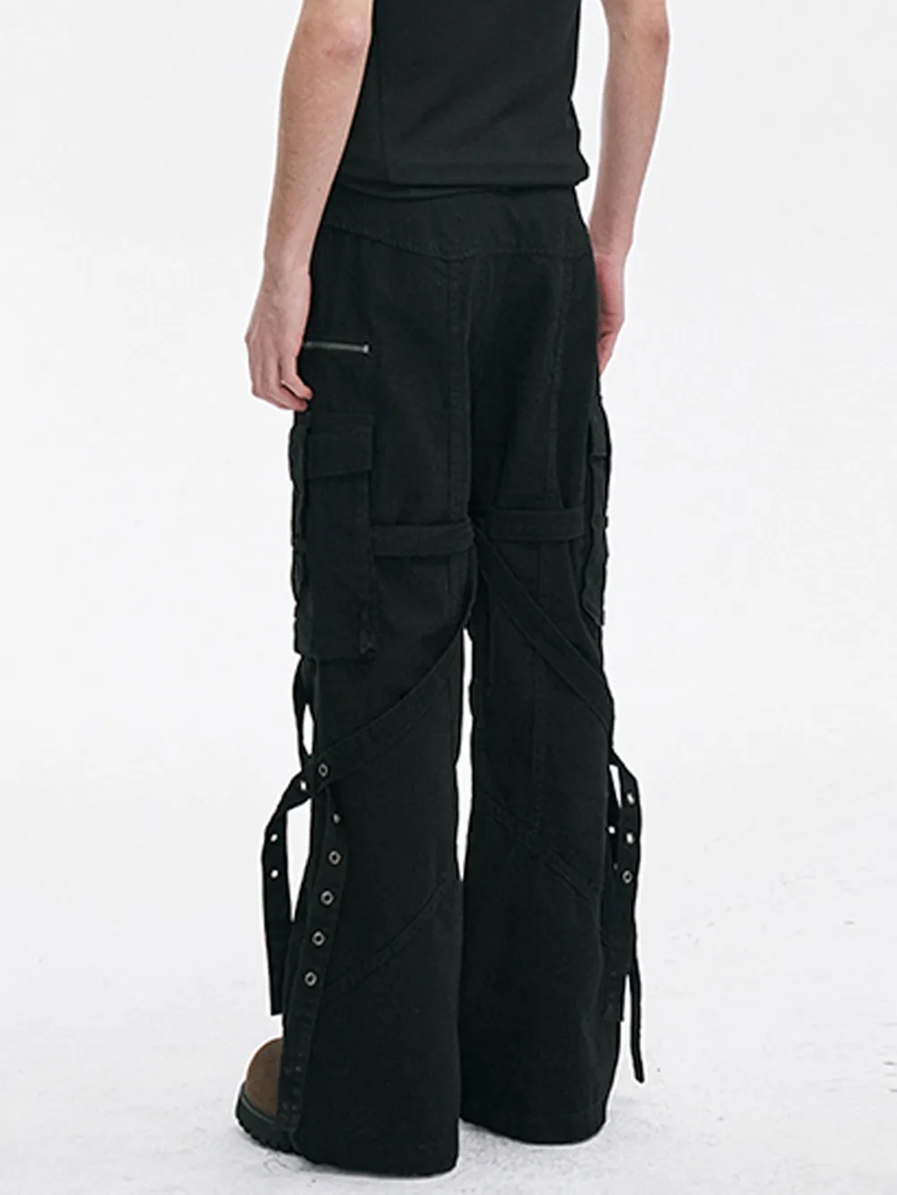 Men's Wide Leg Cargo Pants, image 2