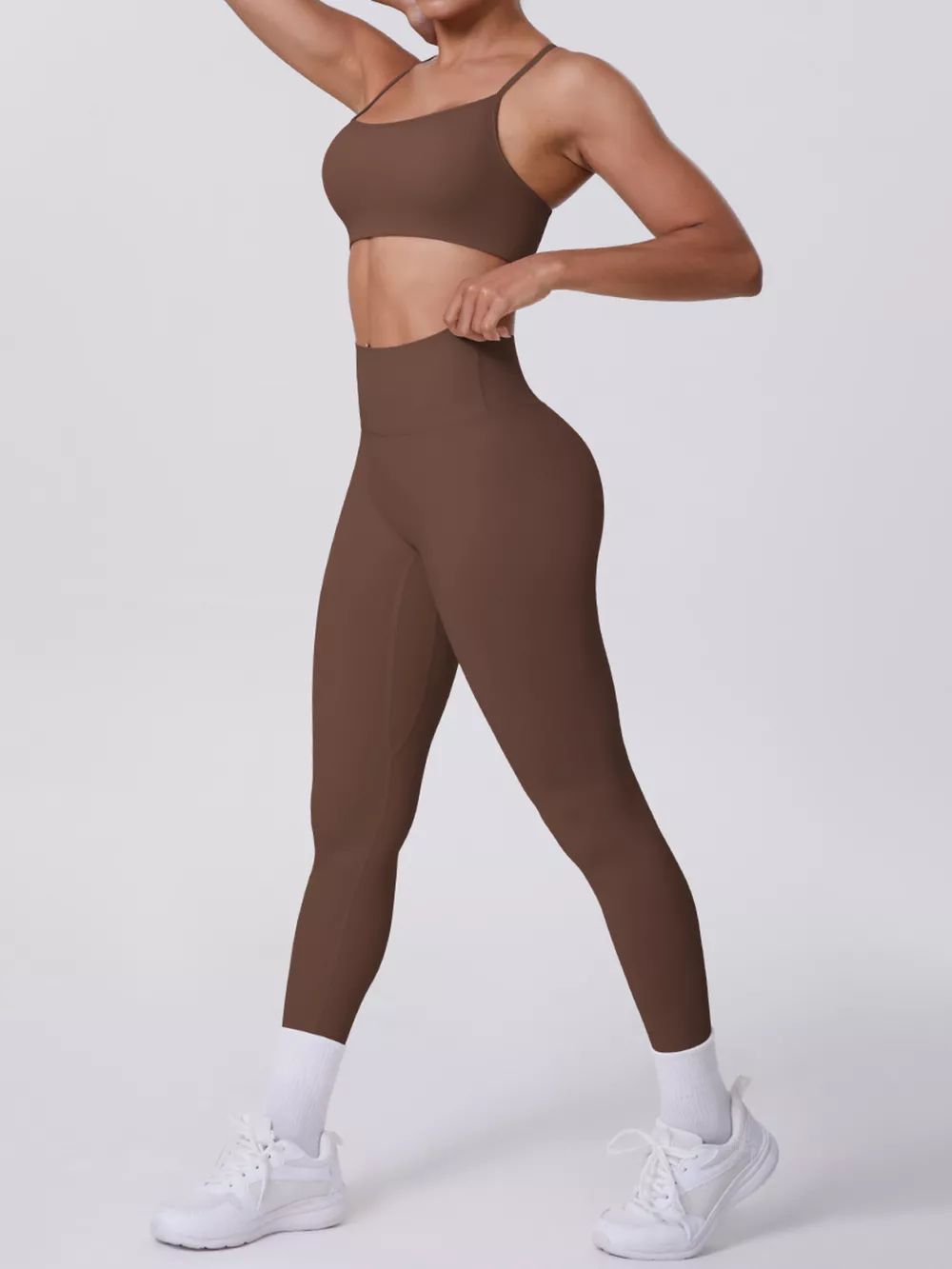 Criss-Cross Back Cami and Leggings Active Set, image 12