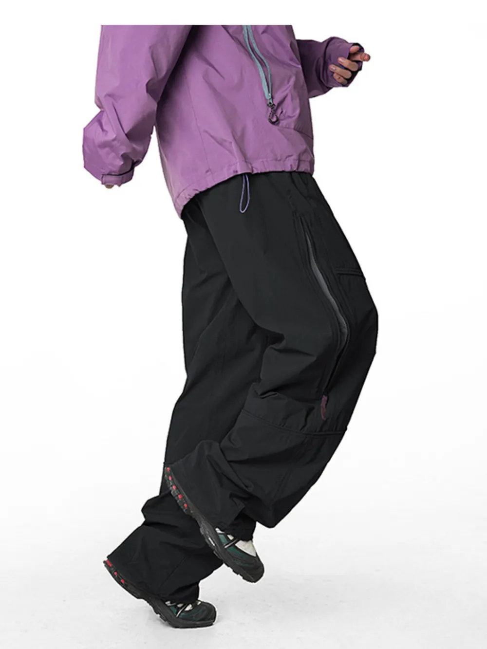 Men's Loose Fit Drawstring Cargo Active Pants, image 4